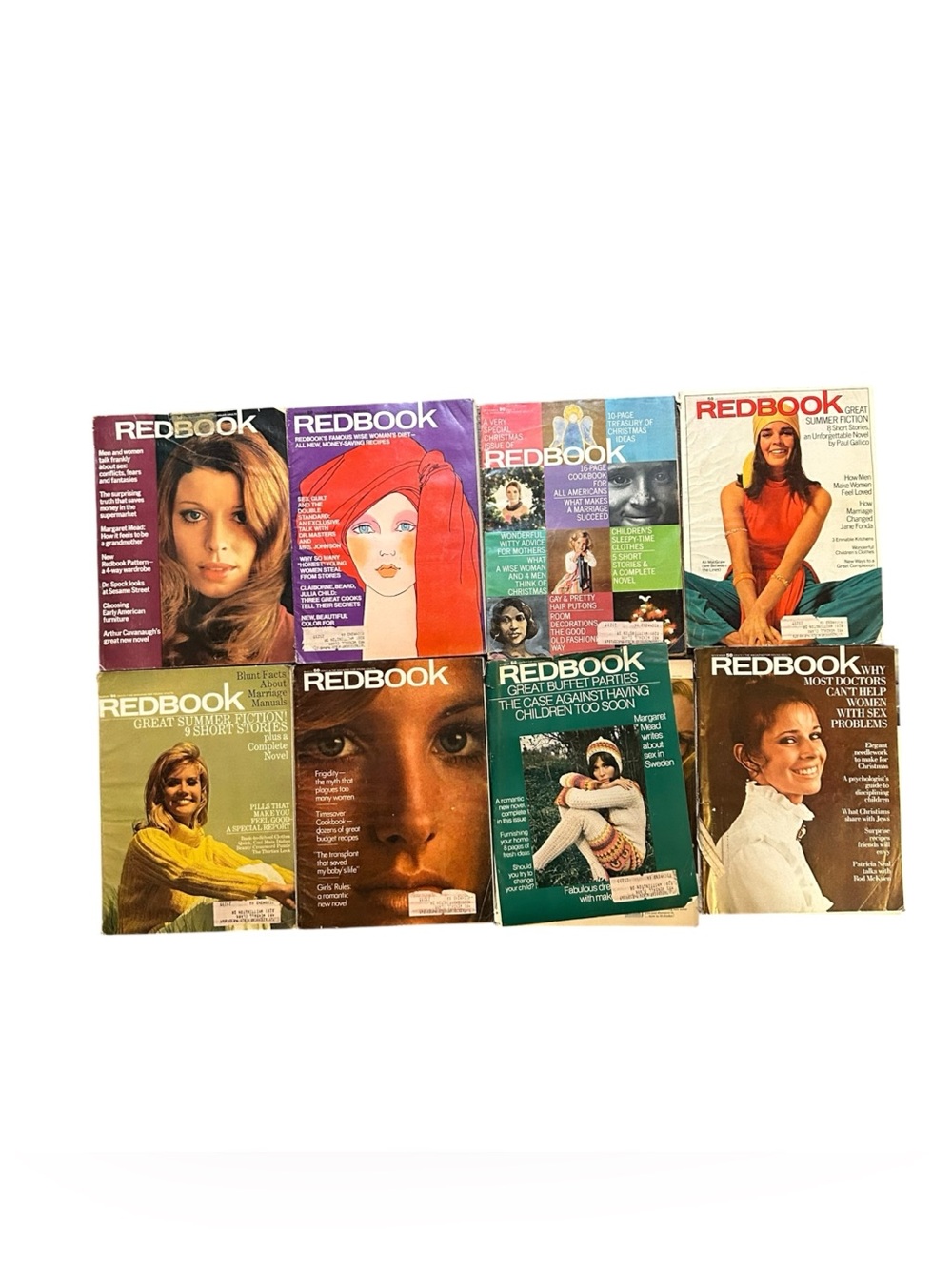 Redbook Magazine Lot of 8 1968-1970 Mid Century Modern Ads